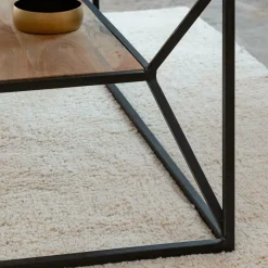 Made in Meubles Table Basse<Table basse à double plateau en bois d'acacia Flavia