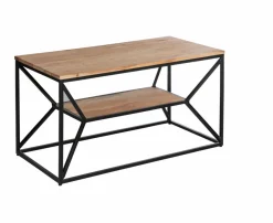 Made in Meubles Table Basse<Table basse à double plateau en bois d'acacia Flavia