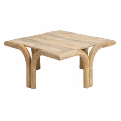 Made in Meubles Table Basse<Table basse carré en bois de manguier Zola