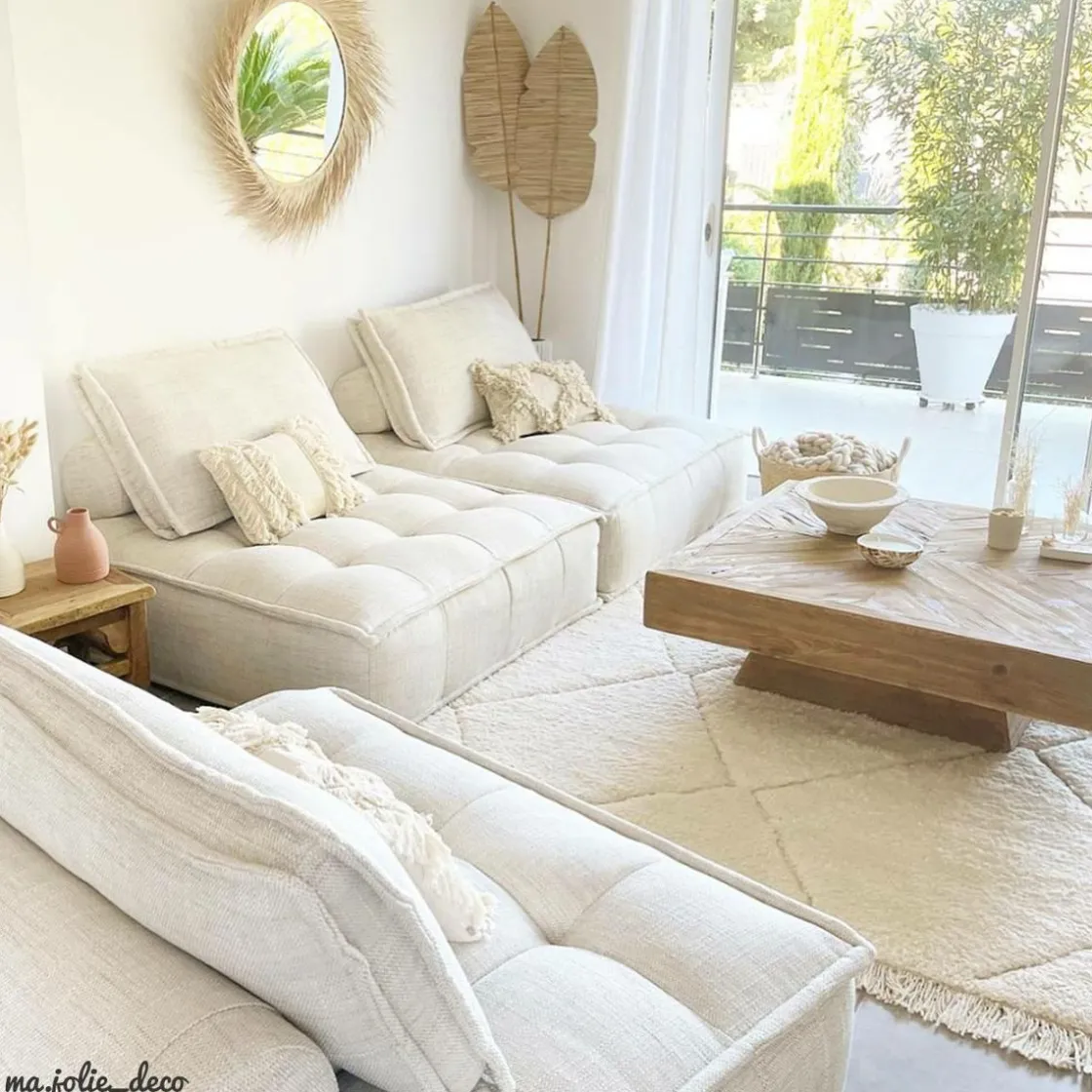 Made in Meubles Table Basse<Table basse carrée en bois recyclé Blaise