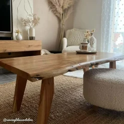 Made in Meubles Table Basse<Table basse en bois d'acacia Tree
