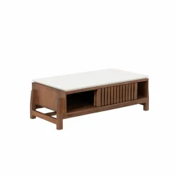 Made in Meubles Table Basse<Table basse en bois d'acacia et terrazzo Kaelis