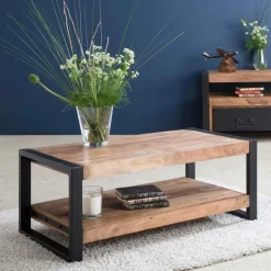 Made in Meubles Table Basse<Table basse en bois d'acacia 100 cm Havana