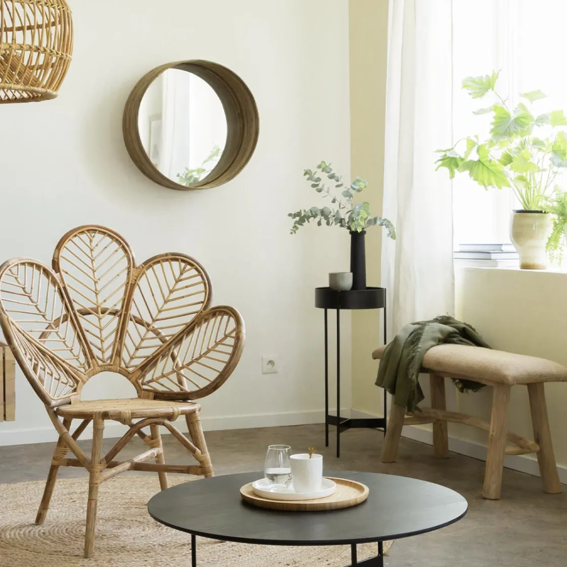 Made in Meubles Table Basse<Table basse en bois de chêne Osaka