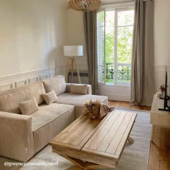 Made in Meubles Table Basse<Table basse en bois de manguier à allonges Luce