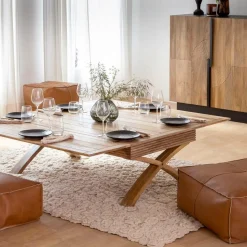 Made in Meubles Table Basse<Table basse en bois de manguier à allonges Luce