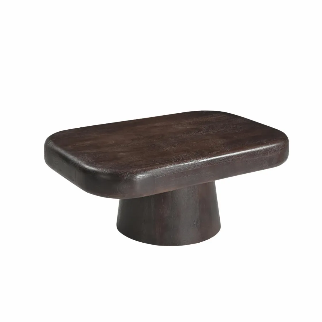 Made in Meubles Table Basse<Table basse en bois de manguier foncé Liriel
