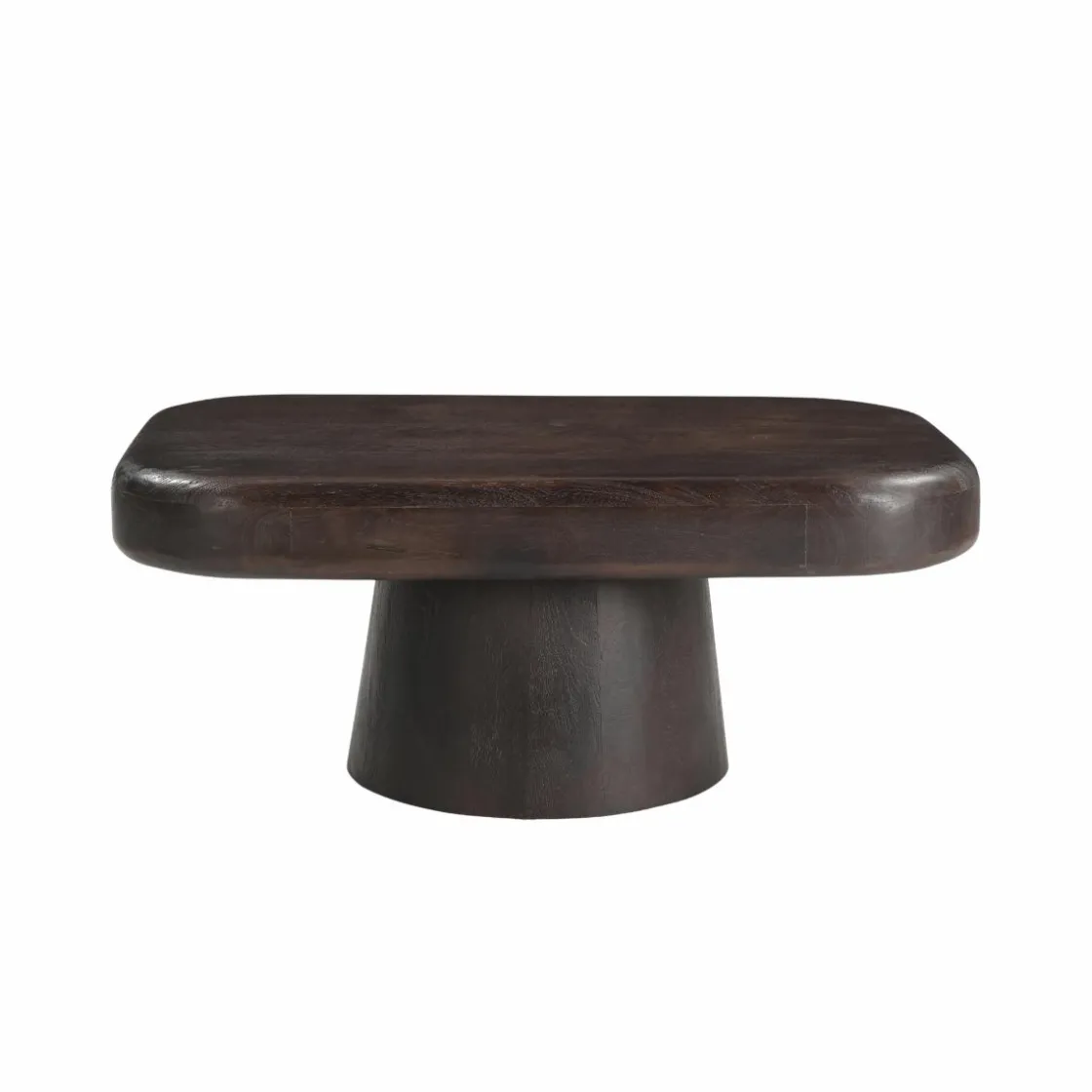 Made in Meubles Table Basse<Table basse en bois de manguier foncé Liriel