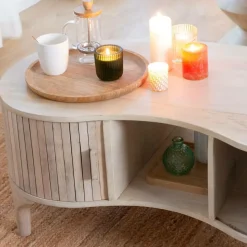 Made in Meubles Table Basse<Table basse en bois de manguier Macha