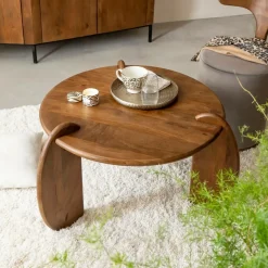 Made in Meubles Table Basse<Table basse en bois de manguier Azure