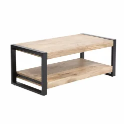 Made in Meubles Table Basse<Table basse en bois de manguier 100 cm New-York