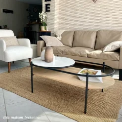 Made in Meubles Table Basse<Table basse en bois de manguier Florentin