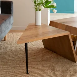 Made in Meubles Table Basse<Table basse en bois de manguier Letizia