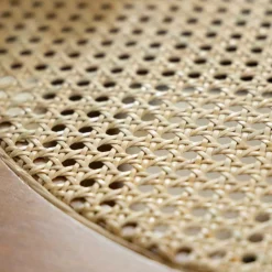 Made in Meubles Table Basse<Table basse en bois de manguier et cannage Zuria