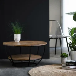 Made in Meubles Table Basse<Table basse en bois de manguier Rita