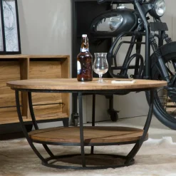 Made in Meubles Table Basse<Table basse en bois de manguier Rita