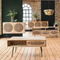 Made in Meubles Table Basse<Table basse en bois de manguier Golf