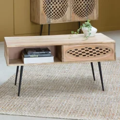 Made in Meubles Table Basse<Table basse en bois de manguier Golf