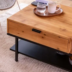 Made in Meubles Table Basse<Table basse en bois de sapin Enola