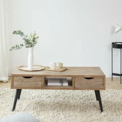 Made in Meubles Table Basse<Table basse en bois de sapin Natural