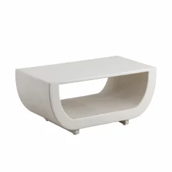Made in Meubles Table Basse<Table basse en bois effet béton blanc Thomas