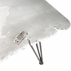 Made in Meubles Table Basse<Table basse en ciment et métal Grey