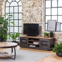 Made in Meubles Table Basse<Table basse en métal et bois de manguier Jules