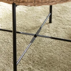 Made in Meubles Table Basse<Table basse en rotin et métal Julie
