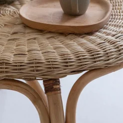 Made in Meubles Table Basse<Table basse en rotin ronde Nohan