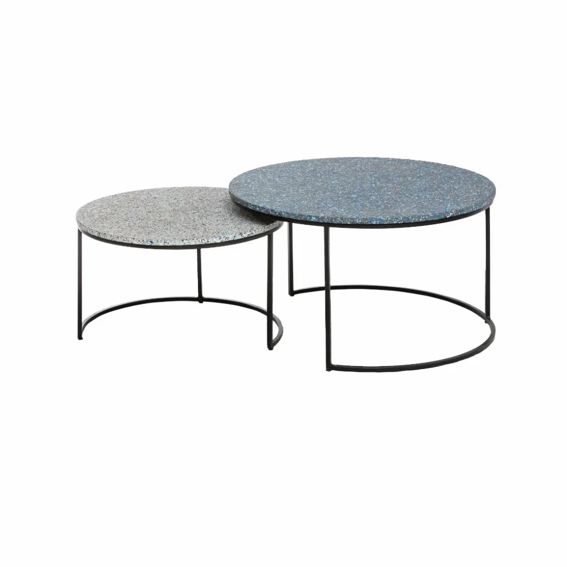 Made in Meubles Table Basse|Table Gigogne<Table basse gigogne effet terrazzo Armand