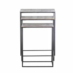 Made in Meubles Table Basse|Table Gigogne<Table basse gigogne en aluminium Roxanne