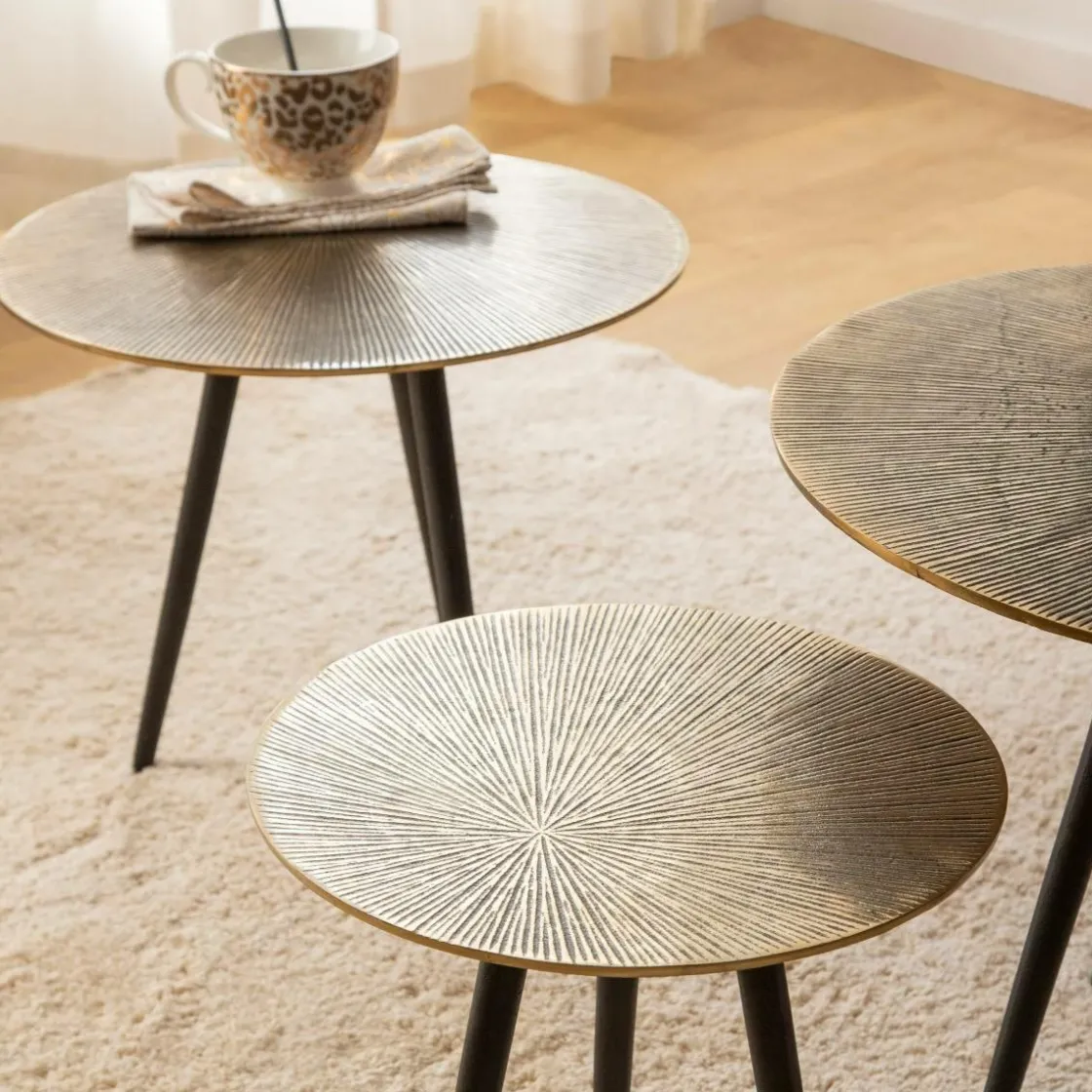 Made in Meubles Table Basse|Table Gigogne<Table basse gigogne en aluminium Aurèle