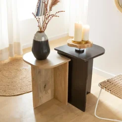 Made in Meubles Table Basse|Table Gigogne<Table basse gigogne en bois de manguier Faro