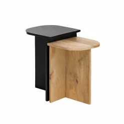 Made in Meubles Table Basse|Table Gigogne<Table basse gigogne en bois de manguier Faro