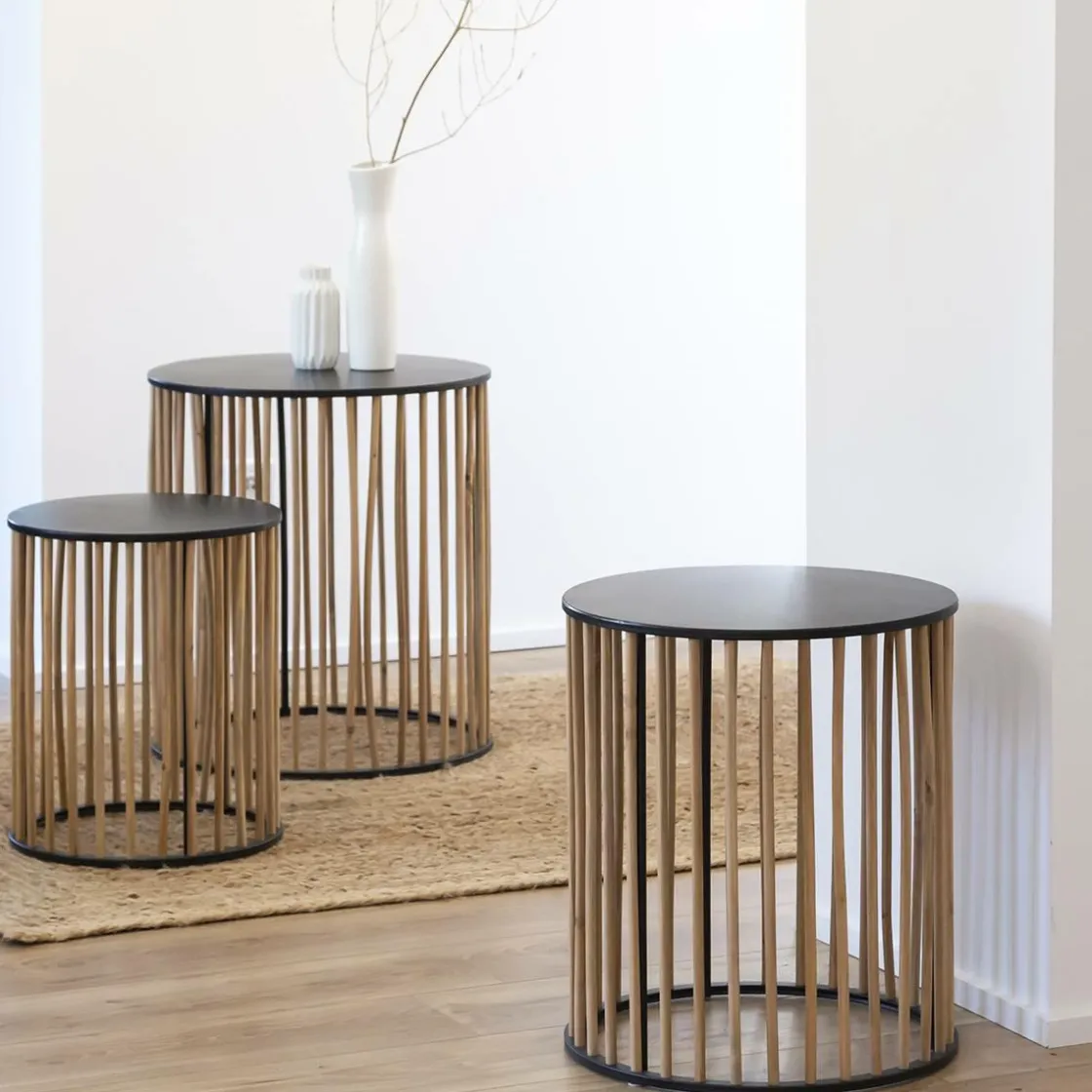 Made in Meubles Table Basse|Table Gigogne<Table basse gigogne en bois de sapin Nicole