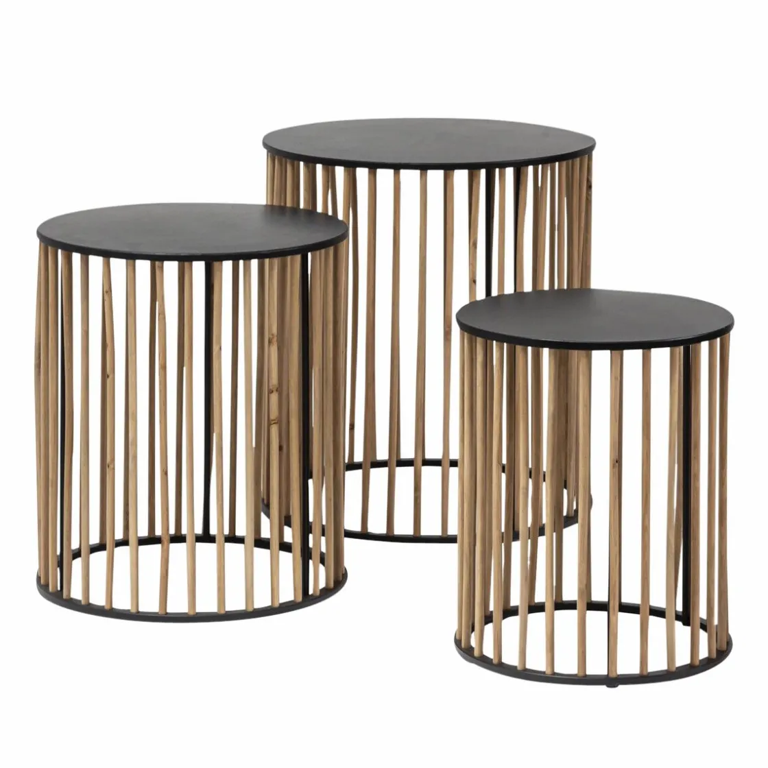 Made in Meubles Table Basse|Table Gigogne<Table basse gigogne en bois de sapin Nicole