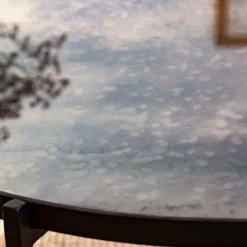 Made in Meubles Table Basse|Table Gigogne<Table basse gigogne en verre fumé et métal Florian