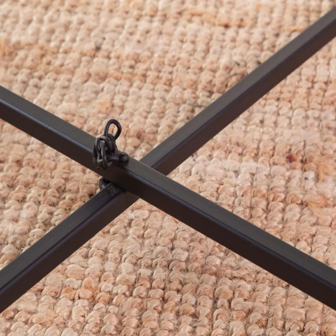 Made in Meubles Table Basse|Table Gigogne<Table basse gigogne en verre fumé et métal Florian