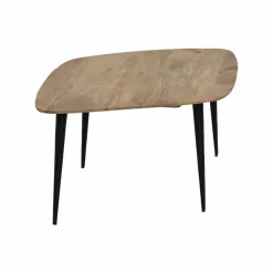 Made in Meubles Table Basse<Table basse losange en bois de manguier et métal Aimée