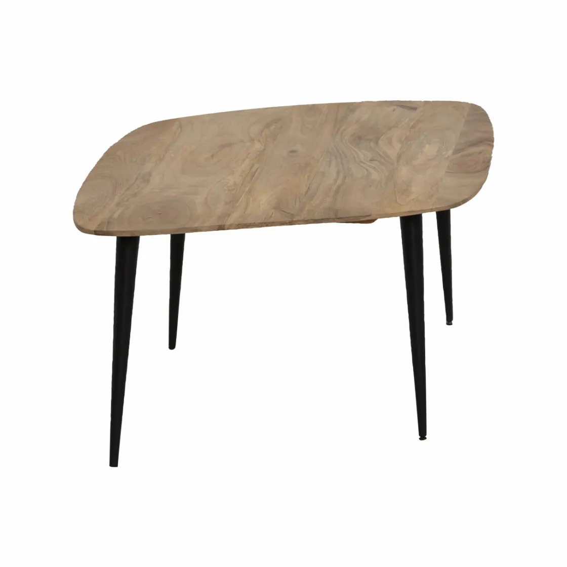 Made in Meubles Table Basse<Table basse losange en bois de manguier et métal Aimée