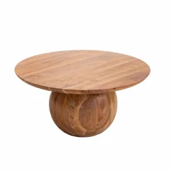 Made in Meubles Table Basse<Table basse ronde en bois d'acacia Charlou