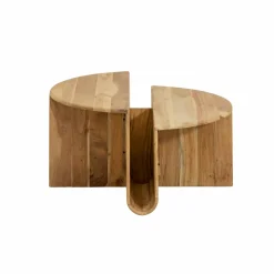 Made in Meubles Table Basse<Table basse ronde en bois d'acacia Astare