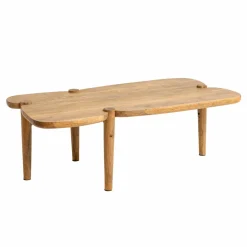 Made in Meubles Table Basse<Table basse vague en bois de manguier Zola
