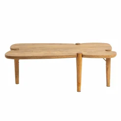 Made in Meubles Table Basse<Table basse vague en bois de manguier Zola