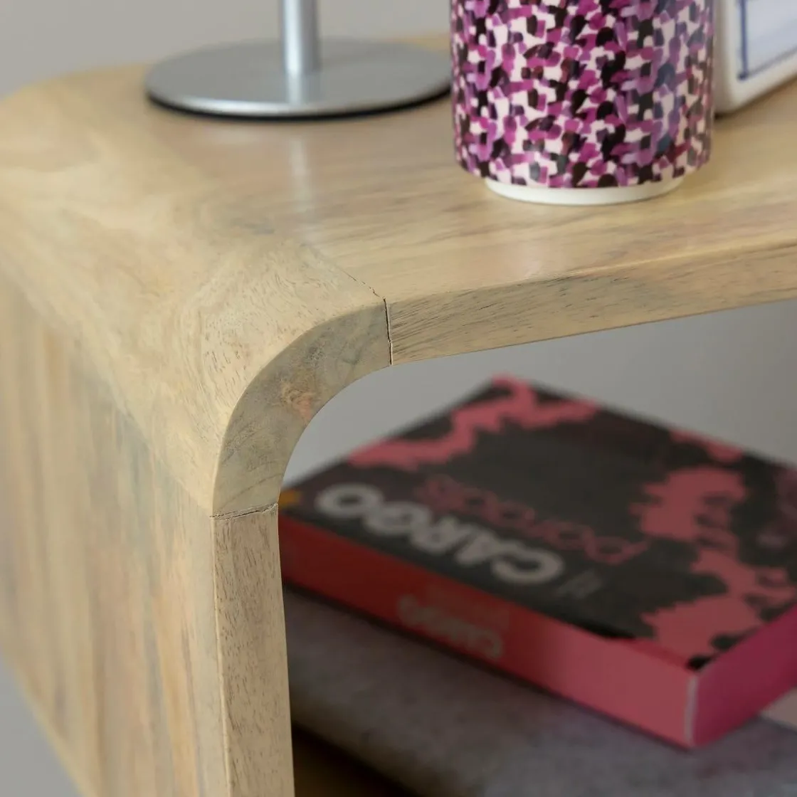 Made in Meubles Bout De Canapé & Sellette|Chevet<Table de chevet avec niche en bois de manguier Maëva