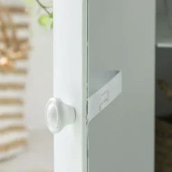 Made in Meubles Chevet<Table de chevet bidon en métal blanc Meryl