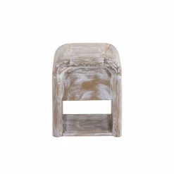 Made in Meubles Chevet<Table de chevet blanchie en bois de manguier Gilda