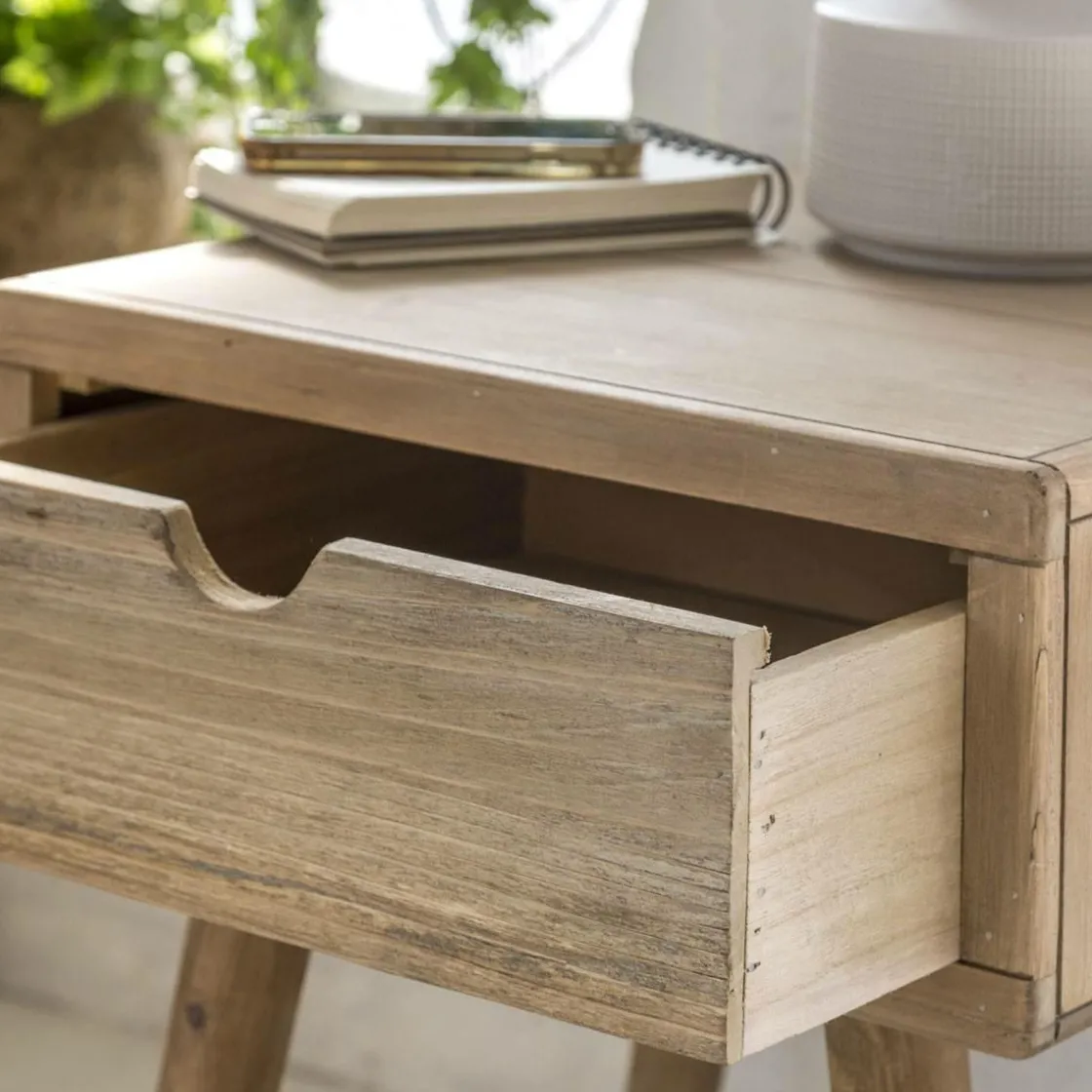 Made in Meubles Chevet<Table de chevet en bois de sapin Natural