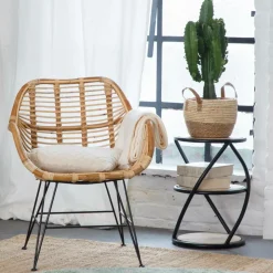 Made in Meubles Chevet<Table de chevet en bois de manguier Mykonos