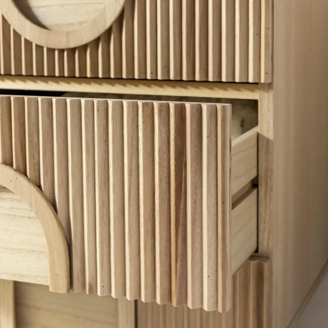 Made in Meubles Chevet<Table de chevet en bois de paulownia Nilo